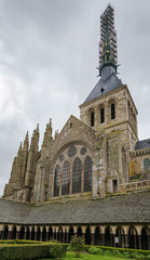 Fototapeta na wymiar church-abbey Saint-Michel, France