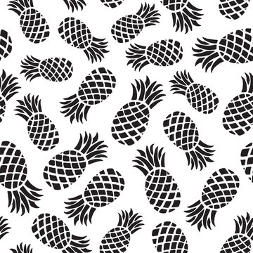 black pineapple pattern