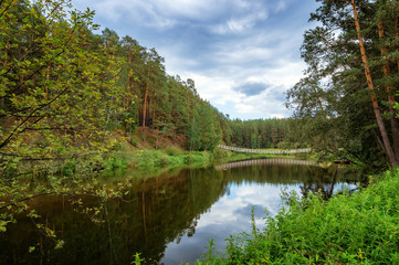 летний пейзаж на Уральской реке Иртыш, Россия © 7ynp100