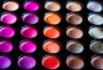 Cosmetics. eye shadow multicolour, palette