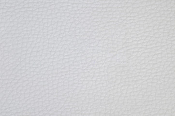 Closeup of white leather background