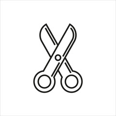Fototapeta premium Scissors icon on white background