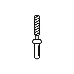 Chisel, rasp file, grater instrument icon