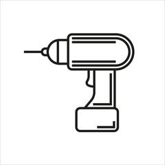 screwdriver icon on white background