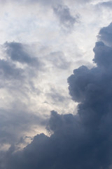 storm clouds in the sky as the background