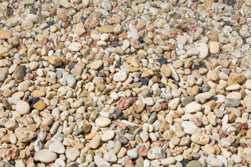 Sea stones background.