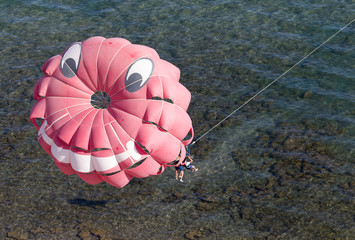 Parachute on the beach