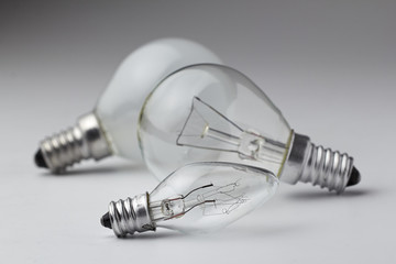 Electric lamp on a white background./Electric lamp on a white background.