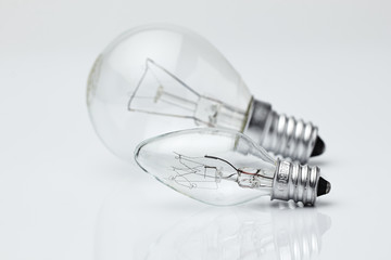 Electric lamp on a white background./Electric lamp on a white background.