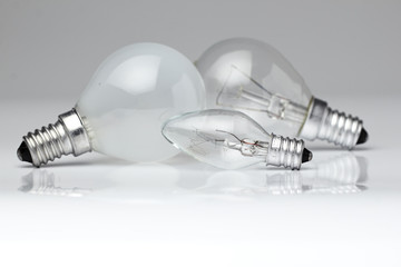 Electric lamp on a white background./Electric lamp on a white background.