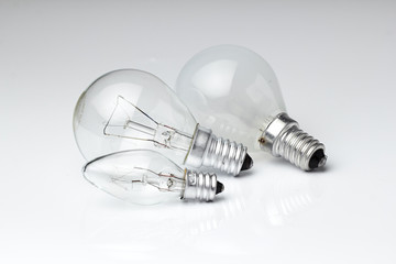 Electric lamp on a white background./Electric lamp on a white background.