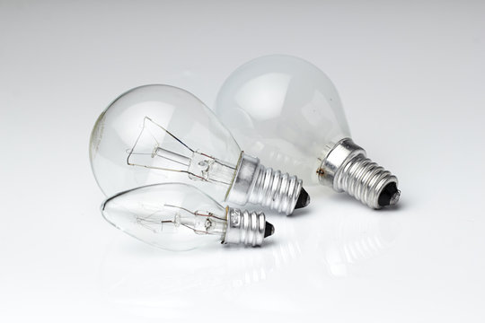 Electric lamp on a white background./Electric lamp on a white background.
