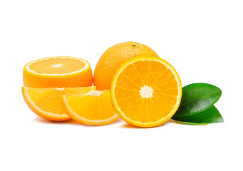 Orange fruit on white