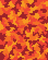 Seamless digital fashion camouflage pattern, vector