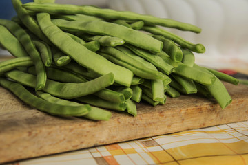 cropped beans ready to cook