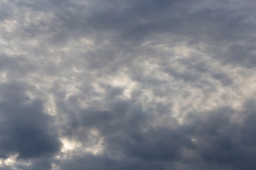 sky with clouds at dawn sun