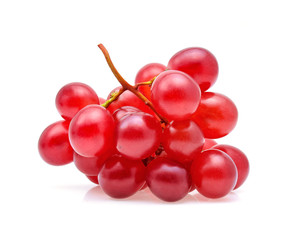 red grape isolated on white