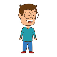 man smiling cartoon