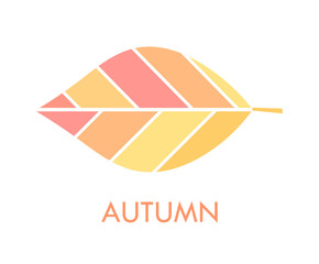 Autumn leaf symbol