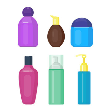 Perfume bottle vector template