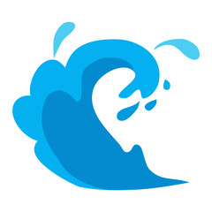 Water splashes vector set