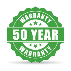 50 year warranty icon