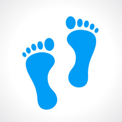 Fototapeta na wymiar Human footprint icon
