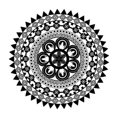 boho native mandala decoration