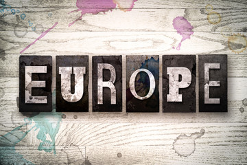 Europe Concept Metal Letterpress Type