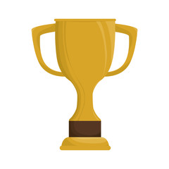 trophy cup winner award victory champion vector illustration