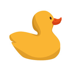 duck toy kid game child entertainment object vector illustration