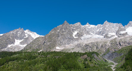 Fototapeta na wymiar Val Ferret - Valle d'Aosta