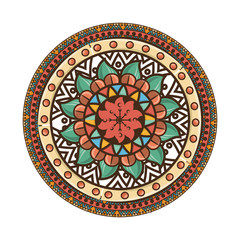 bohemian mandala ethnic vintage decorative pattern element vector illustration