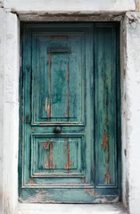 Door stickers Old door old green door