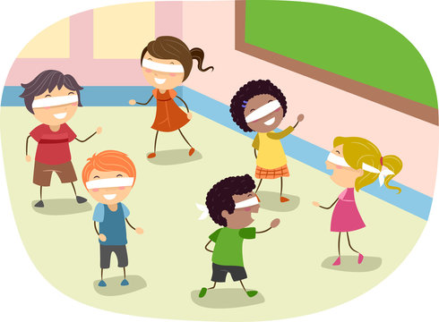 Stickman Kids Class Blindfold Game