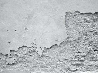 Fototapeta premium white concrete ement wall with crack
