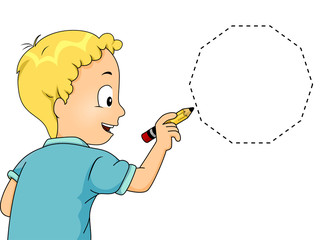 Kid Boy Trace Decagon