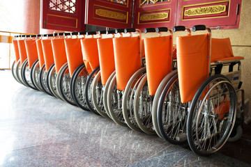 wheelchairs for patient in the temple
