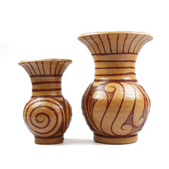 Pottery Vase isolate on white background