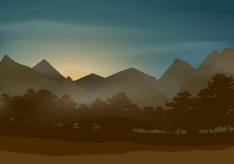 Mysterious beautiful natural landscape © rulizgi