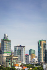 Fototapeta na wymiar Landscape view of Business zone of Bangkok city , Thailand