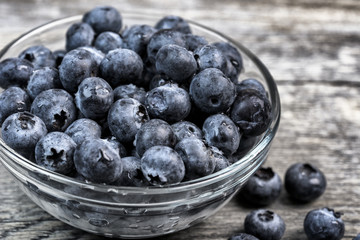 blueberry on wooden background