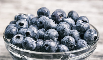blueberry on wooden background