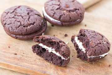 Homemade Chocolate cookie and cream
