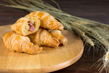 Ham and cheese croissant delicious