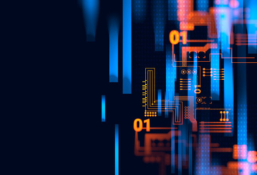 Programming code abstract technology background of software deve