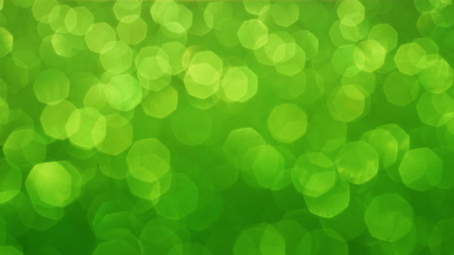 Blurred green bokeh abstract background