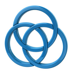 Three blue rings