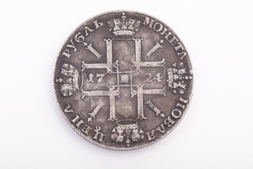 ancient Russian silver coin