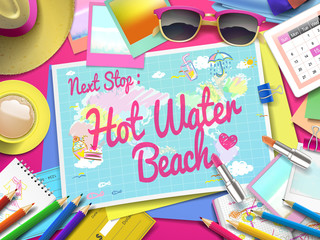 Hot Water Beach on map